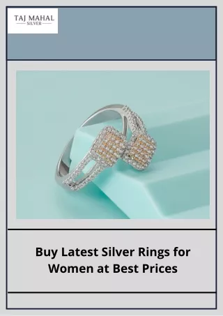 Buy Latest Silver Rings for Women at Best Prices