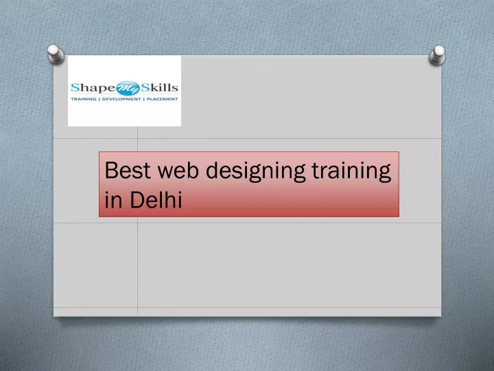 best web designing training in delhi