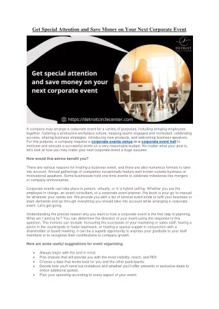 get special attention and save money on your next