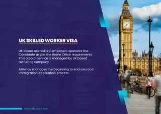 UK Skilled Worker Visa for Jobs & Immigration