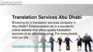 translation services abu dhabi