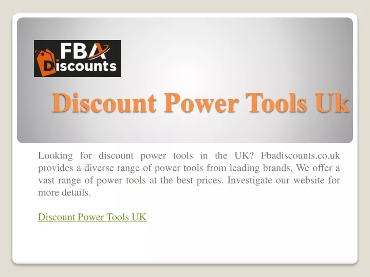 discount power tools uk