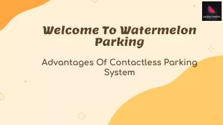 Advantages Of Contactless Parking System