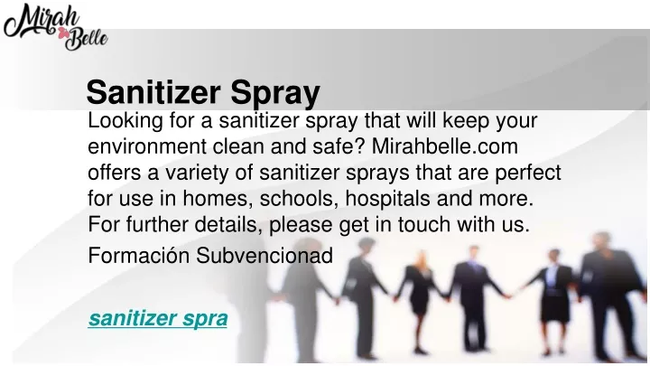 sanitizer spray