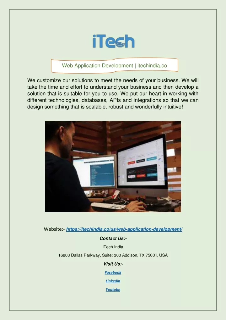 web application development itechindia co
