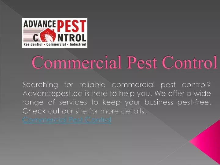 commercial pest control