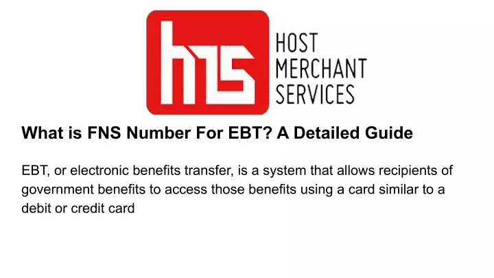 what is fns number for ebt a detailed guide