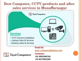 Best Computer, CCTV products and after sales services in Muzaffarnagar
