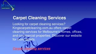 Carpet Cleaning Services  Kingscarpetcleaning.com.au