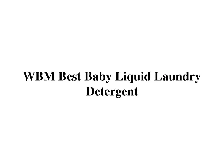 wbm best baby liquid laundry detergent