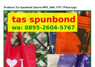 Produsen Tas Spunbond Jakarta