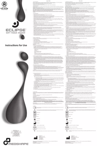 Eclipse™ Soft Tissue Anchors | DJO Global