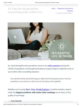 Online Counseling