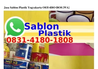Jasa Sablon Plastik Yogyakarta O831–Կ18O–18O8[WA]Jasa Sablon Plastik Yogyakarta