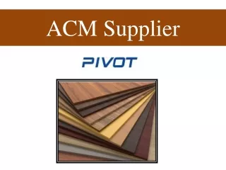 ACM Supplier