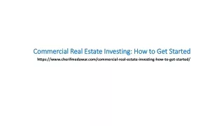 Commercial Real Estate Investing: How to Get Started