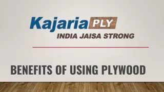 Benefits of Using Plywood