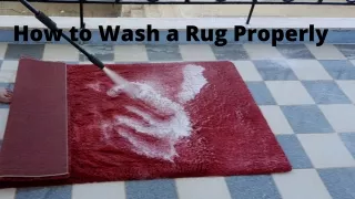 How to Wash a Rug Properly