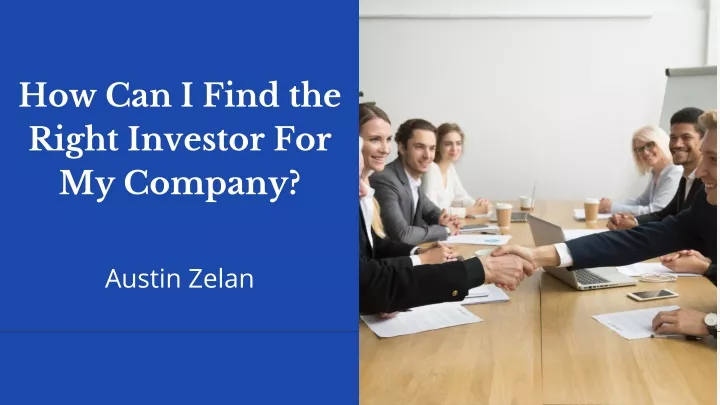 how can i find the right investor for my company