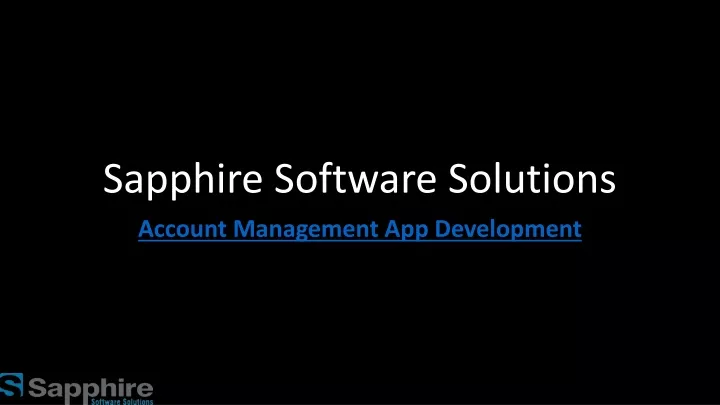 sapphire software solutions