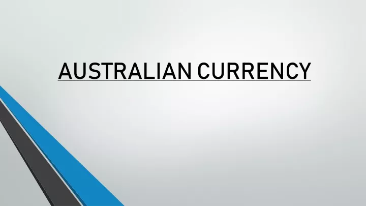 australian currency