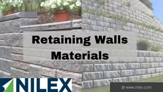 Retaining Walls Material