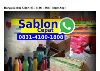 Harga Sablon Kain O8ᣮl·Կl8O·l8O8[WA]