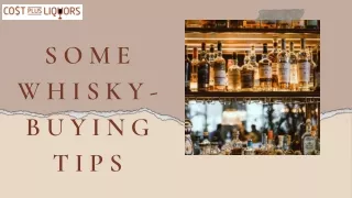 Some Whisky-Buying Tips