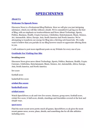 speechnews