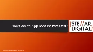 how can an app idea be patented