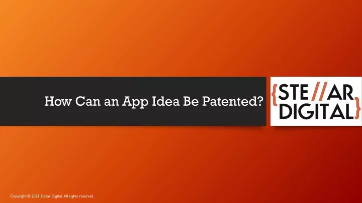 how can an app idea be patented