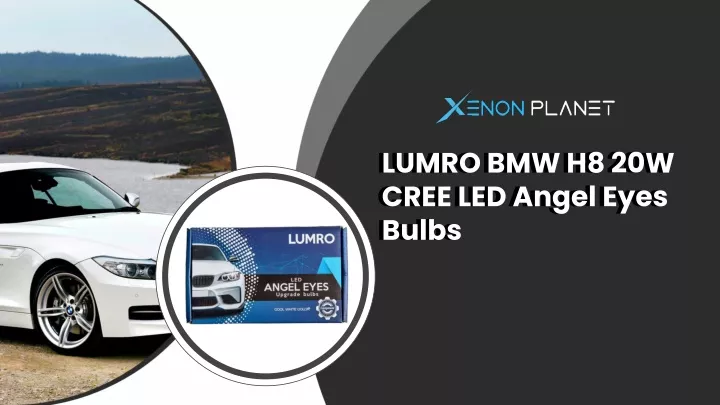 lumro bmw h8 20w cree led angel eyes bulbs bulbs