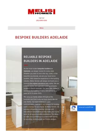 Bespoke Builders Adelaide