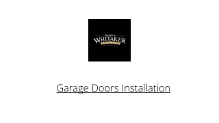 Local Garage Door Installers