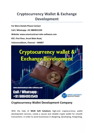 cryptocurrency wallet exchange development