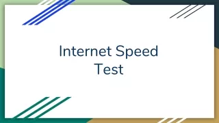 Internet Speed Test