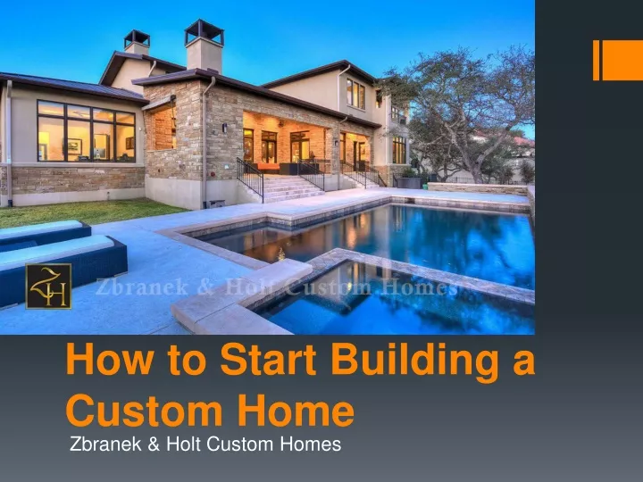 how to start building a custom home