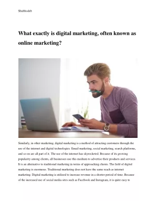 what is digital marketing