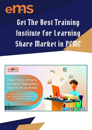 Get The Best Training Institute for Learning Share Market in PCMC