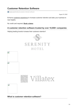 customer retention software