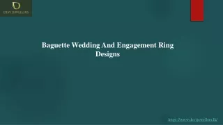 Baguette Wedding And Engagement Ring Designs