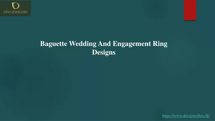 baguette wedding and engagement ring designs