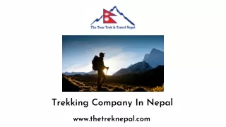 Trekking Company In Nepal