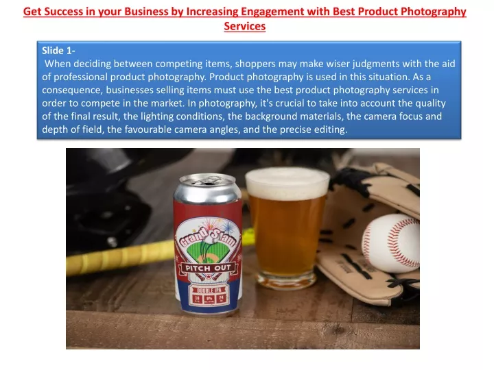 get success in your business by increasing engagement with best product photography services