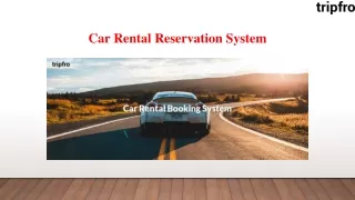 car rental reservation system