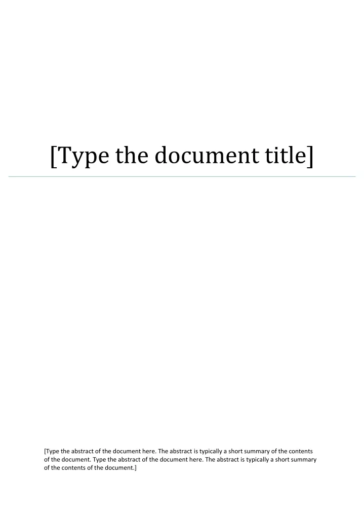 type the document title