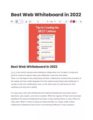 Best Web Whiteboard in 2022