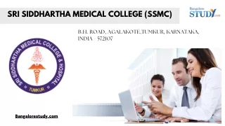 Sri Siddhartha Medical College (SSMC)