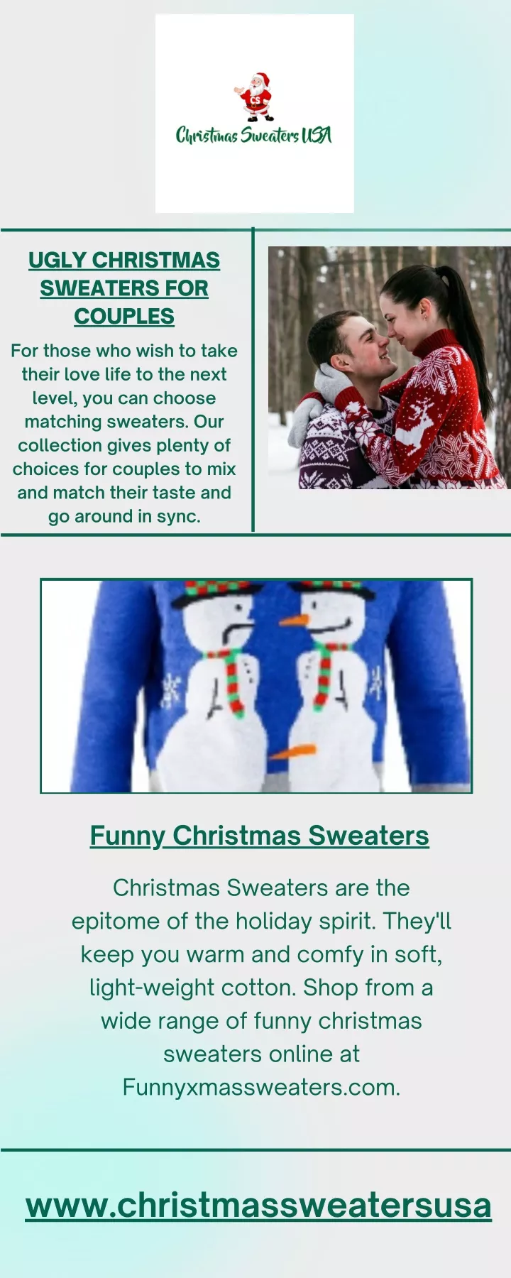 ugly christmas sweaters for couples