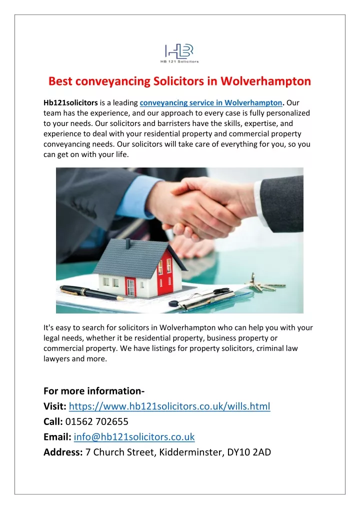 best conveyancing solicitors in wolverhampton